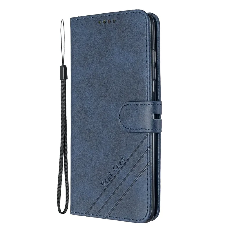 Funda de cuero con tapa para Samsung Galaxy A71, carcasa de lujo con billetera magnética - imagen 2