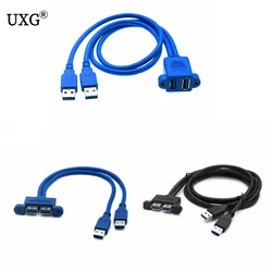 Cable Extensión USB 3.0 Macho-Hembra Doble Puerto