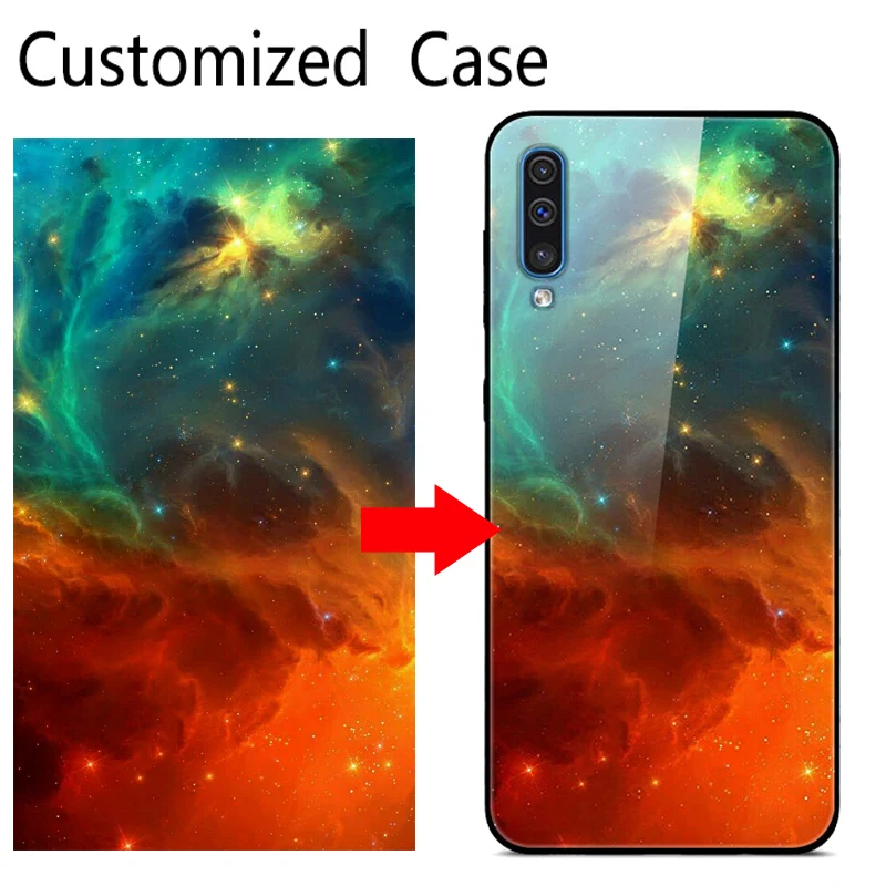 Funda de teléfono de cristal personalizada DIY para Samsung Galaxy A23 A22 A13 M23 S21 S22 Ultra Plus 4G 5G A03 Core A52S cubierta personalizada - imagen 5
