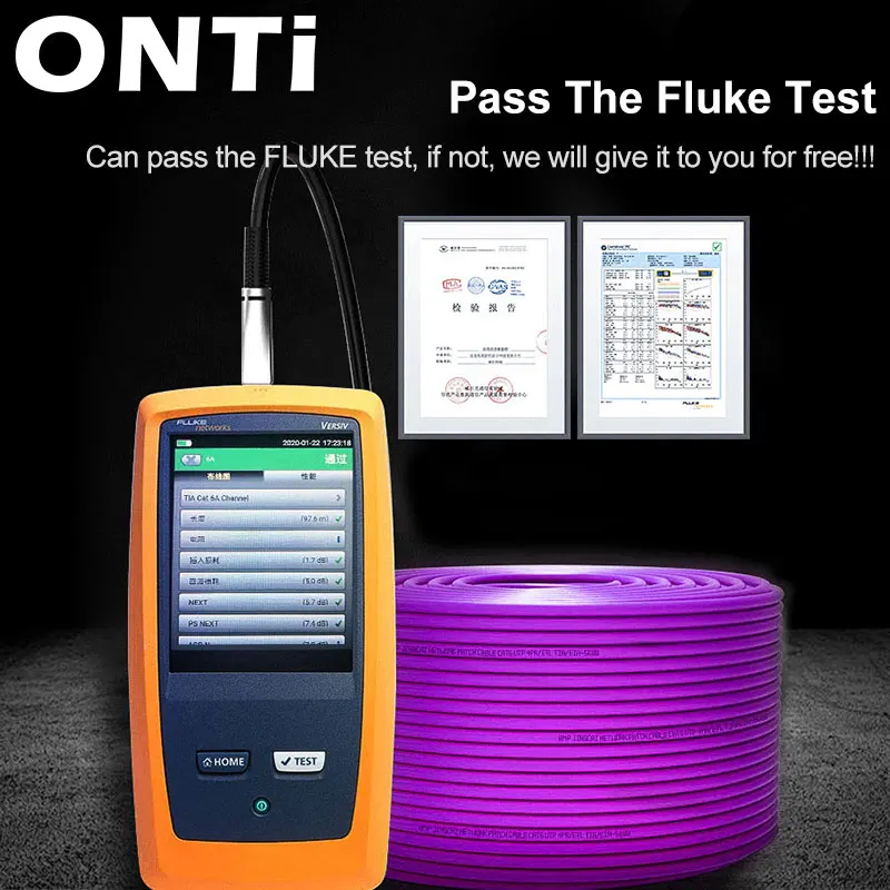 ONTi-CABLE blindado RJ45 CAT8, 40Gbps, 2000MHz, S/FTP, 22AWG, 4PR, cobre libre de oxígeno, LSZH, ANSI/TIA, 568C.2-1 e ISO/IEC TR 11801 - imagen 2