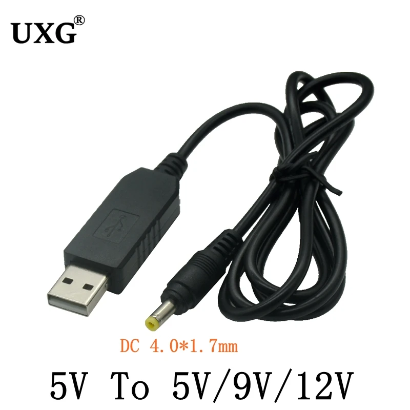 Cable Adaptador Cable Enchufe 1M USB DC 4.0 1.7mm 5V DC 5V 9V 12V Módulo Aumento Convertidor USB 1.7x4.0mm - Vista principal del producto