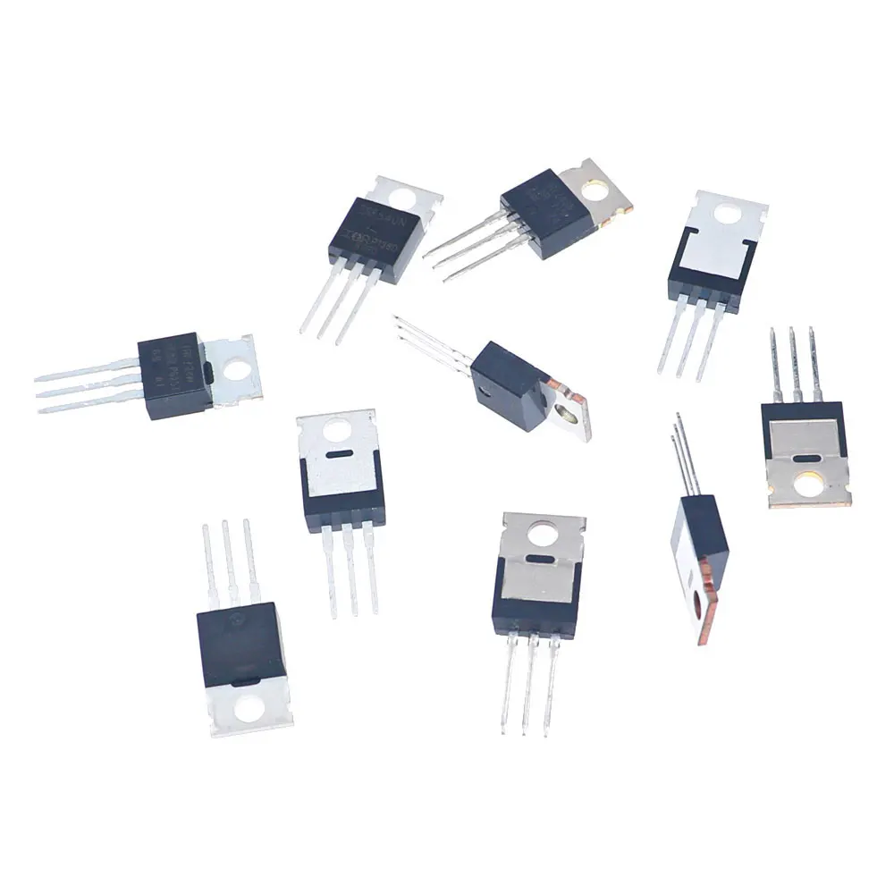 Kit de transistores Mosfet, caja de 10 valores, IRF9640, IRFZ24, IRF9630, IRFZ46, IRF540, IRF3710, IRF1010, IRF9530, IRF9540, IRF4905, 50 unidades - imagen 3