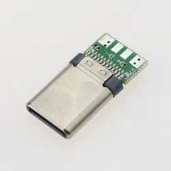 Conector USB-C 3.1 Macho Hembra para PCB – 24 Pines