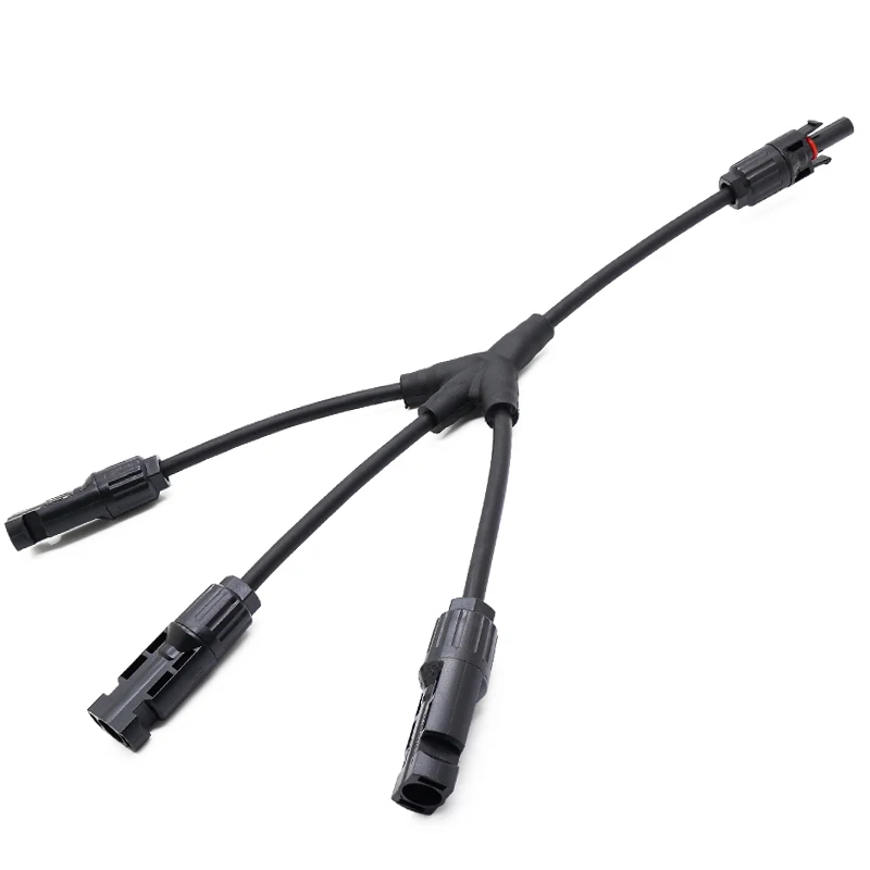 1 par de conectores de rama Y de 3 a 1 con cable solar de 4 mm2 MMMF /FFFM para sistema Solar fotovoltaico Y conector de Cable de Panel Solar - imagen 4
