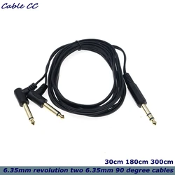 Cable Y Divisor Jack 6,35mm TRS Estéreo a Mono – Micro Guitarra 3m
