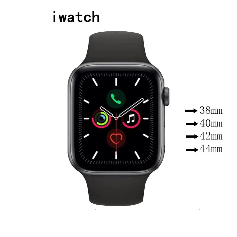 Protector de pantalla transparente, película protectora completa para Apple Watch 6 SE 5 4 40MM iWatch 38MM 3 2 1 44MM en 42MM (no vidrio templado) - imagen 4