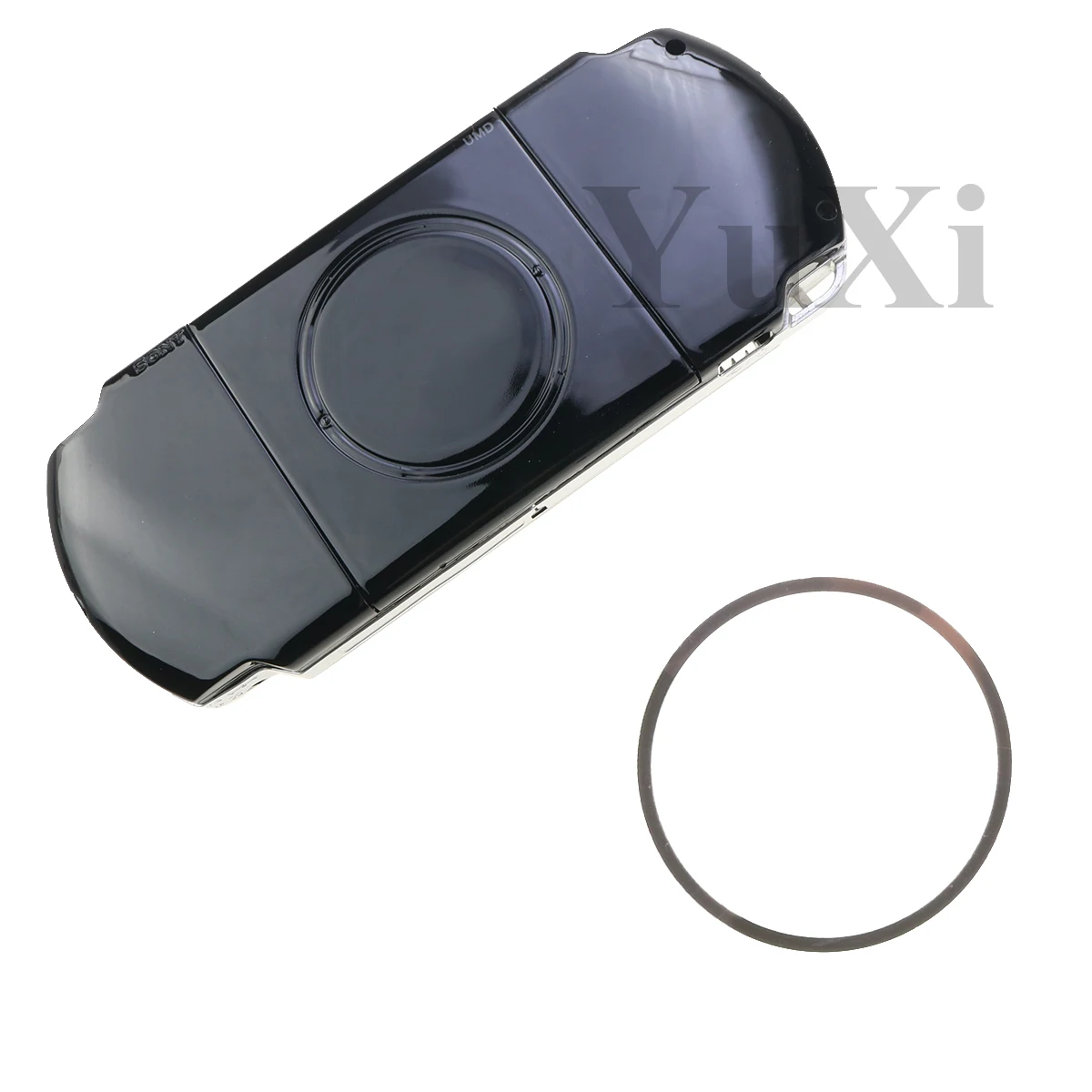 Reemplazo de anillo de acero plateado PSP 3000 para PSP3000 UMD, cubierta de puerta trasera, accesorios para consola de juegos, 1 ud. - imagen 2