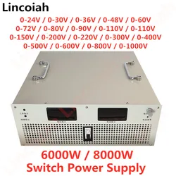 Fuente Alimentación Conmutada 8000W SMPS 24V-1000V Ajustable
