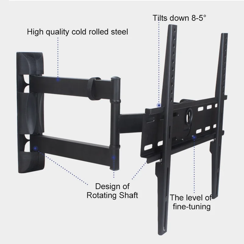 Soporte de pared de TV con pantalla de Plasma, brazos articulados de movimiento completo, Soporte de inclinación, Soporte de montaje en pared DY403, 32 "-58" - imagen 2