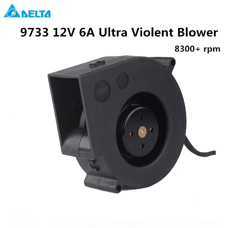 Nuevo original BFB1012UH 12V 6A ventilador de escape turbo ultra violento de alta corriente parrilla al aire libre 9733 pequeño ventilador de refrigeración portátil