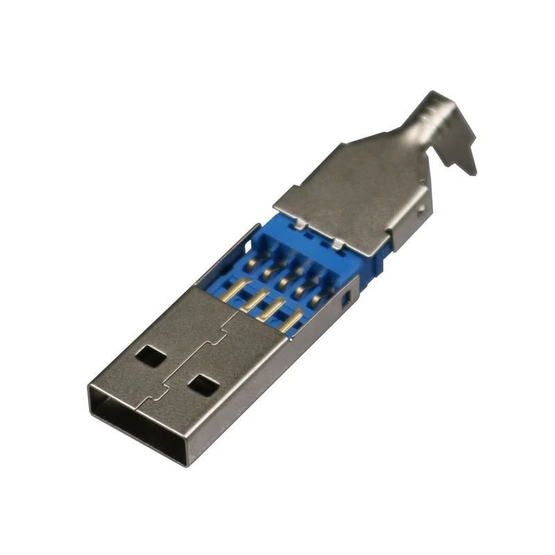 Conector macho USB 3,0, conector 3 en 1 para Cable USB 3,0, 10 unidades por lote - imagen 3