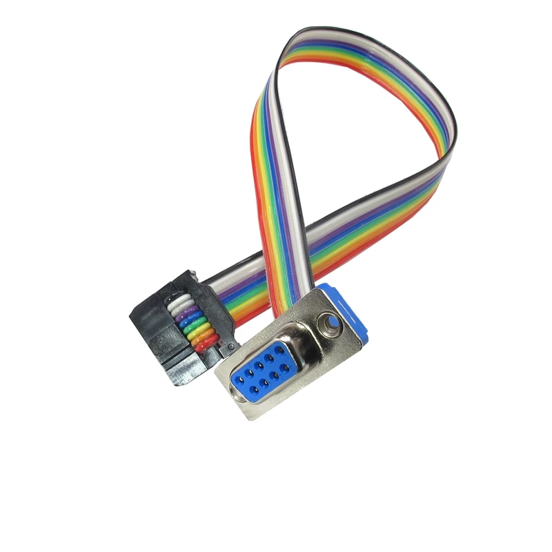 Cable de conexión de serie hembra DB9 a FC de 10 pines, extensión de Cable de datos COM RS232 a conector FC10P de 25CM, 10 Uds. - imagen 3