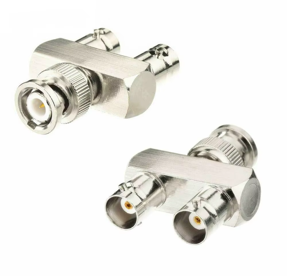 Divisor BNC Macho-Hembra 3 Vías Coaxial RF Tipo T Audio - imagen 3