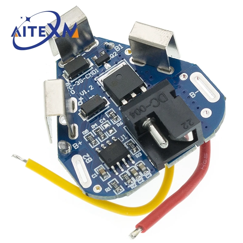 Placa de protección de batería de litio de iones de litio 3S 12,6 V 6A BMS, ecualizador de batería equilibradora de Banco de energía 18650 para taladro eléctrico - imagen 3