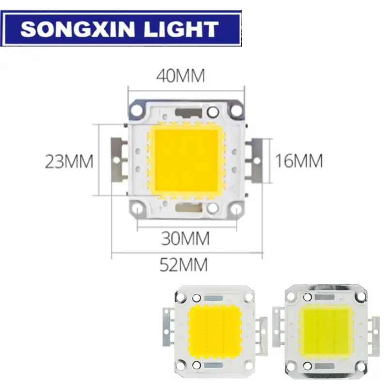 1 Uds 10W 20W 30W 50W 100W CHIP LED blanco/blanco cálido cuentas de lámpara de alta potencia integradas 24*44mil 32V-34V 3200K-6500K 600-3000MA - imagen 5