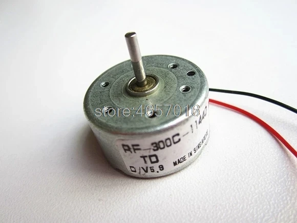 5 unids/lote nuevo 300 micro motor DC RF-300C-11440 diámetro de bajo ruido: 24,5mm 5V 6000RPM motor