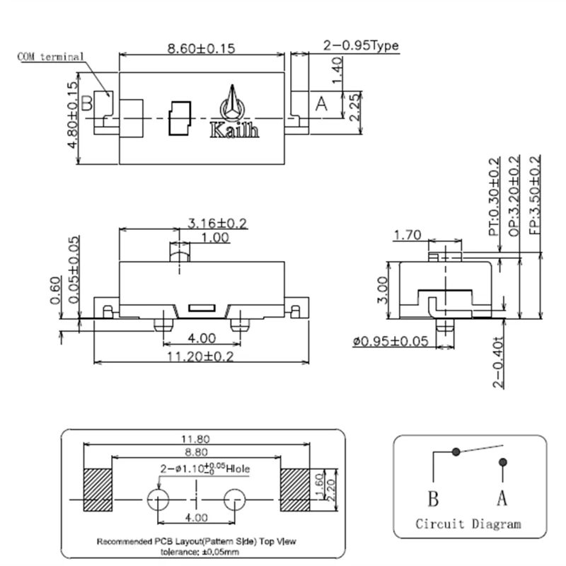 Envío gratis 10 Uds nuevo Micro interruptor Original Kailh SMD 5 millones de clics botón de vida útil 60gf para teclas laterales - imagen 5