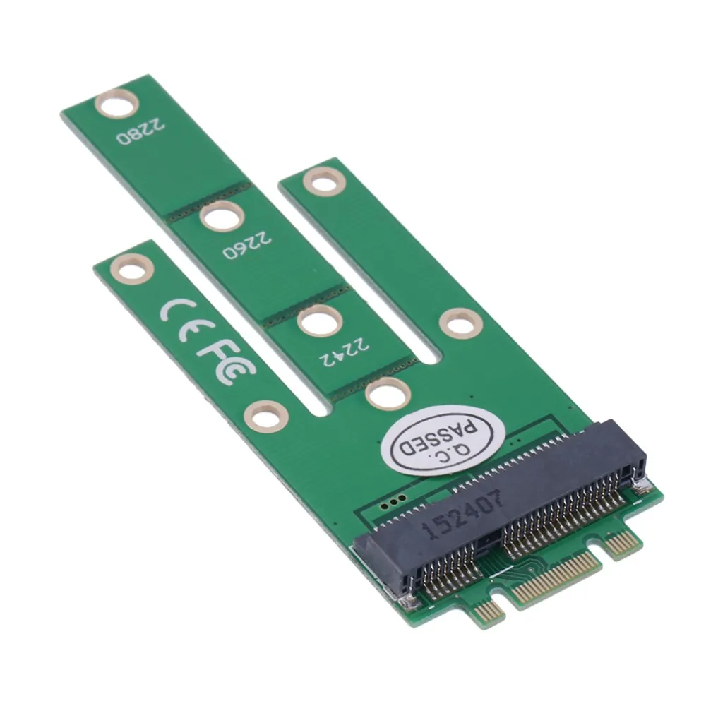 Able Mini NGFF M.2 B Key SSD basado en SATA a tarjeta adaptadora PCI-e MSATA 2230 2242 2260/80MM - imagen 5