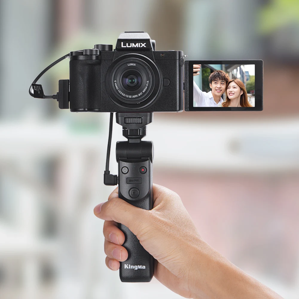 Trípode con Control remoto multifunción para cámara, accesorio de mano para Selfie, para PanasonicDC-G100/G110/GH5/GH5S/G9/G90/G91/G95/DMC-G80/G81 - imagen 2