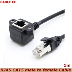 Cable Ethernet CAT5 RJ45 Extensión Macho-Hembra con Soporte Tornillo