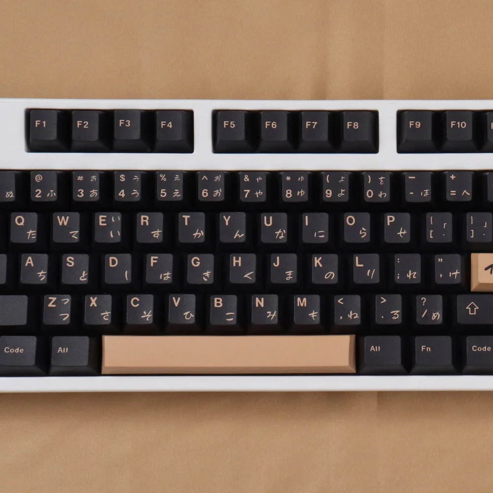 Juego grande de teclas PBT, teclas de perfil de cereza, personalidad japonesa para teclado mecánico MX Switch, color negro - imagen 3