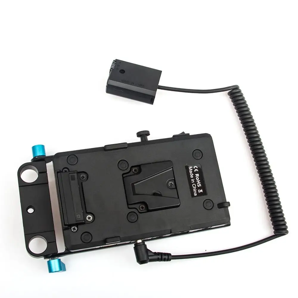 Adaptador de placa de batería de placa de montaje FOTGA V con cable NP-FW50 para cámara DSLR Sony D-Tap