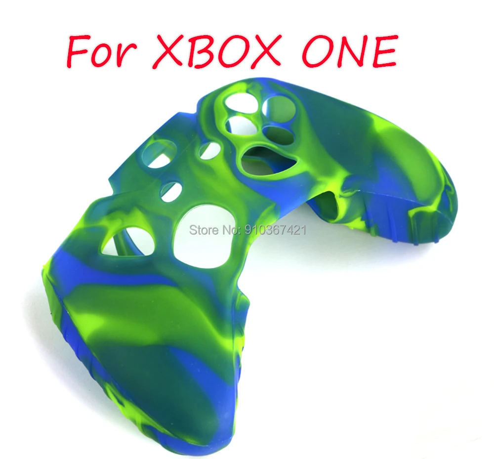 1 pzas/lote funda de silicona de camuflaje de repuesto para mando de Xbox One funda de goma con agarre de piel protectora para Xbox One - imagen 3