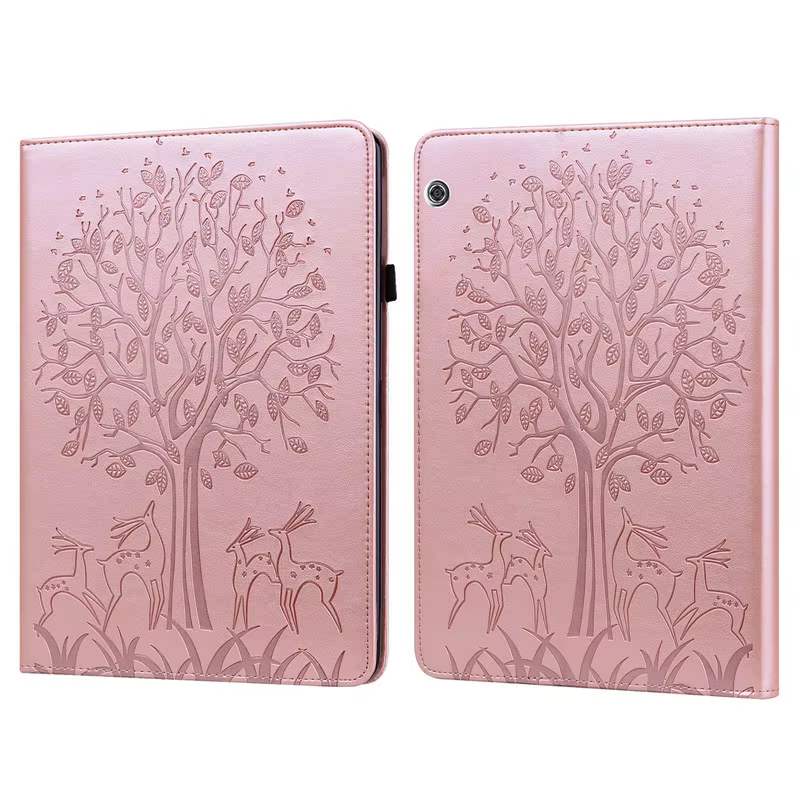 Funda abatible con dibujo de ciervo y árbol para Huawei Mediapad T5, carcasa con cartera de 10,1 pulgadas, Funda para tableta Huawei Mediapad T5 10 de 1 pulgada - imagen 2