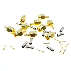 Conector SMA macho para RG174 RG316 LMR100 – Alta calidad