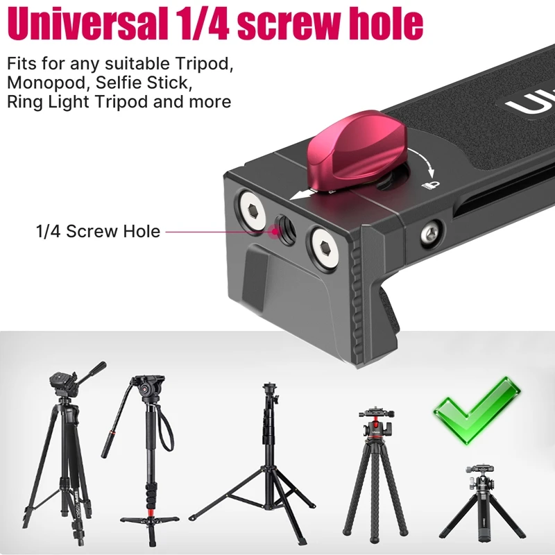Ulanzi U-Pad III Soporte Metal Universal Tableta y Teléfono con Clip - imagen 3