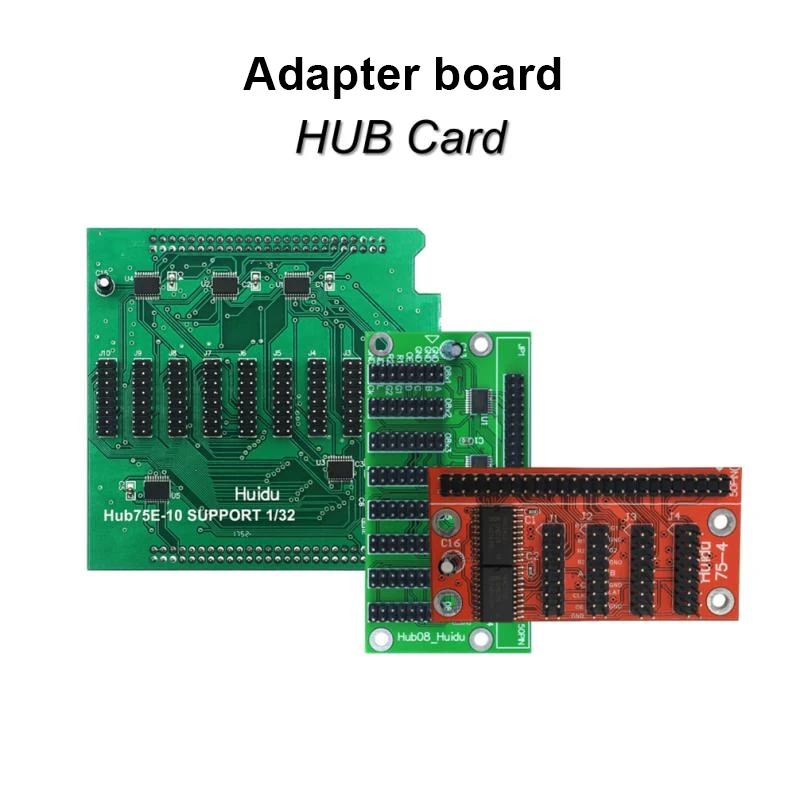Huidu-placa adaptadora HUB-75E a todo color para publicidad, pantalla led grande, HUB12-16, HUB75E-5, HUB75E-10, HUB75B-8, HUB08-8