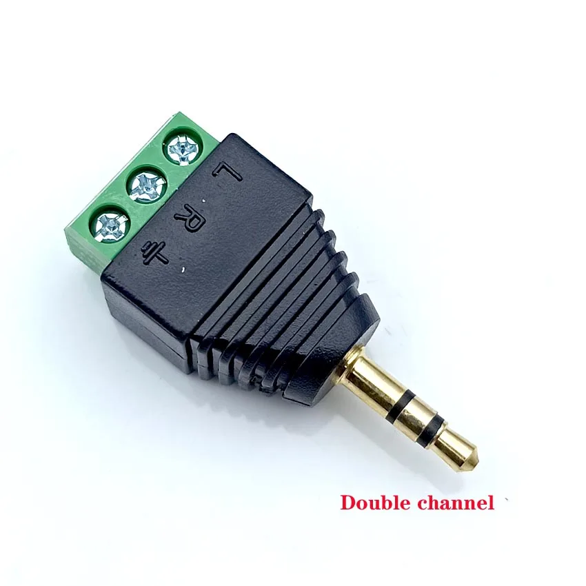 Conector de Audio para auriculares, adaptador estéreo de 3,5mm, RCA de 3,5mm, Conector de canal Mono a Terminal de tornillo - imagen 5