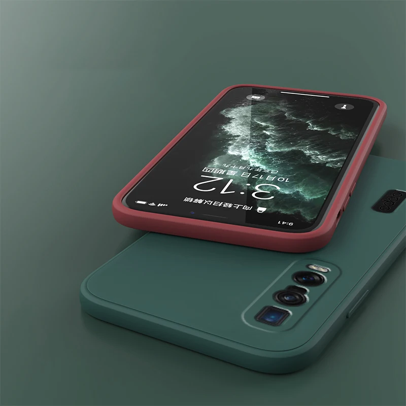 Funda Silicona OPPO Find X2 Pro - Diseño Cuadrado Protector - imagen 2