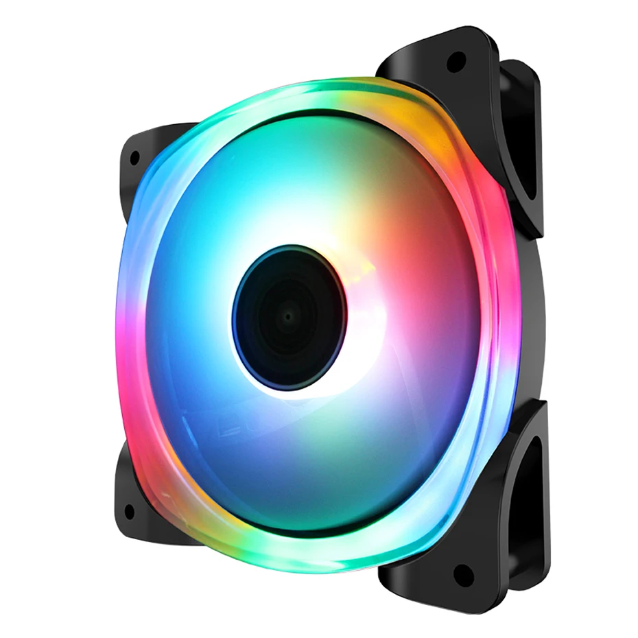 Jonsbo-ventilador de refrigeración de carcasa de ordenador, enfriador RGB PWM direccionable de 9 aspas, ARGB, 5V, 3 pines, 120mm, compatible con múltiples series, FR-701 - imagen 2