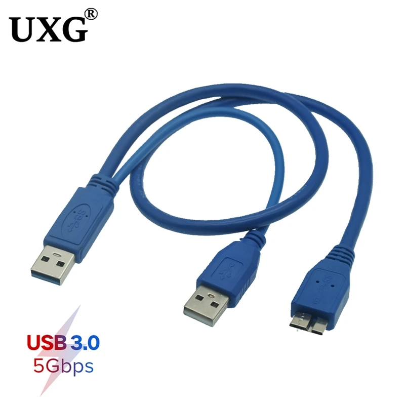 Cable USB 0,5 tipo A macho A Micro B Y, Cable de datos HDD, USB 3,0, 1M, 3,0 M, móvil para disco duro externo, de alta calidad - imagen 4