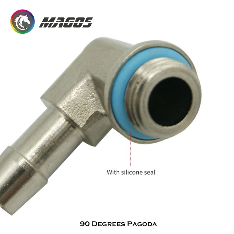 Accesorios giratorios de 90 grados, adaptador hembra a macho para PC, conector refrescante de agua de 6x9mm, 8x10mm para tubo ID de 8-10mm, G1/4 - imagen 5
