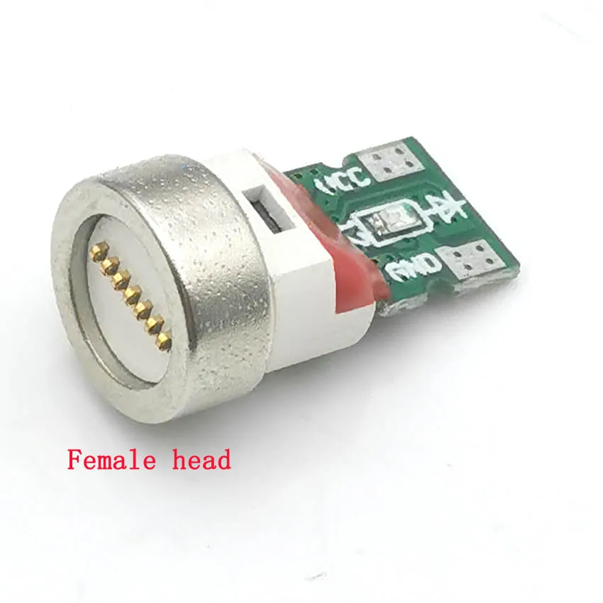 Adaptador de Cable de carga magnética, cabezal de puntas de conector para tipo C Micro USB 3A, carga rápida, enchufe de puntas magnéticas de 7 pines - imagen 2