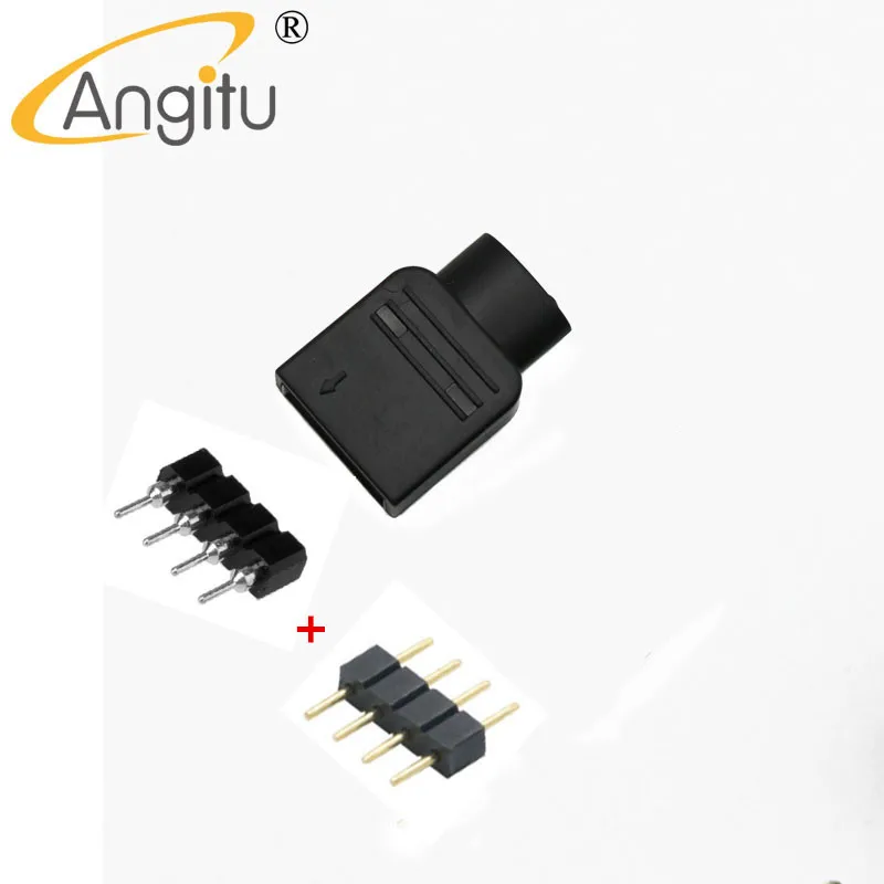 Angitu-Chaqueta adaptadora ARGB RGB de 3 pines y 4 pines para tira de luces LED, conjunto de manualidades con aguja para hombre y mujer, 3528, 5050