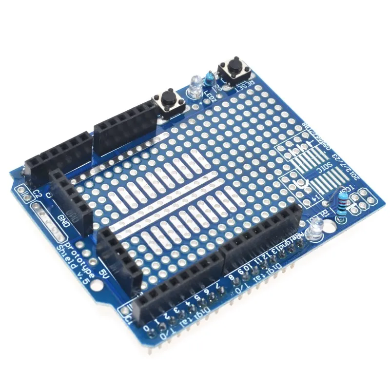 Envío gratis 10 Uds placa de expansión prototipo UNO Proto Shield con mini placa de pruebas de SYB-170 basada para ARDUINO UNO ProtoShield - imagen 3