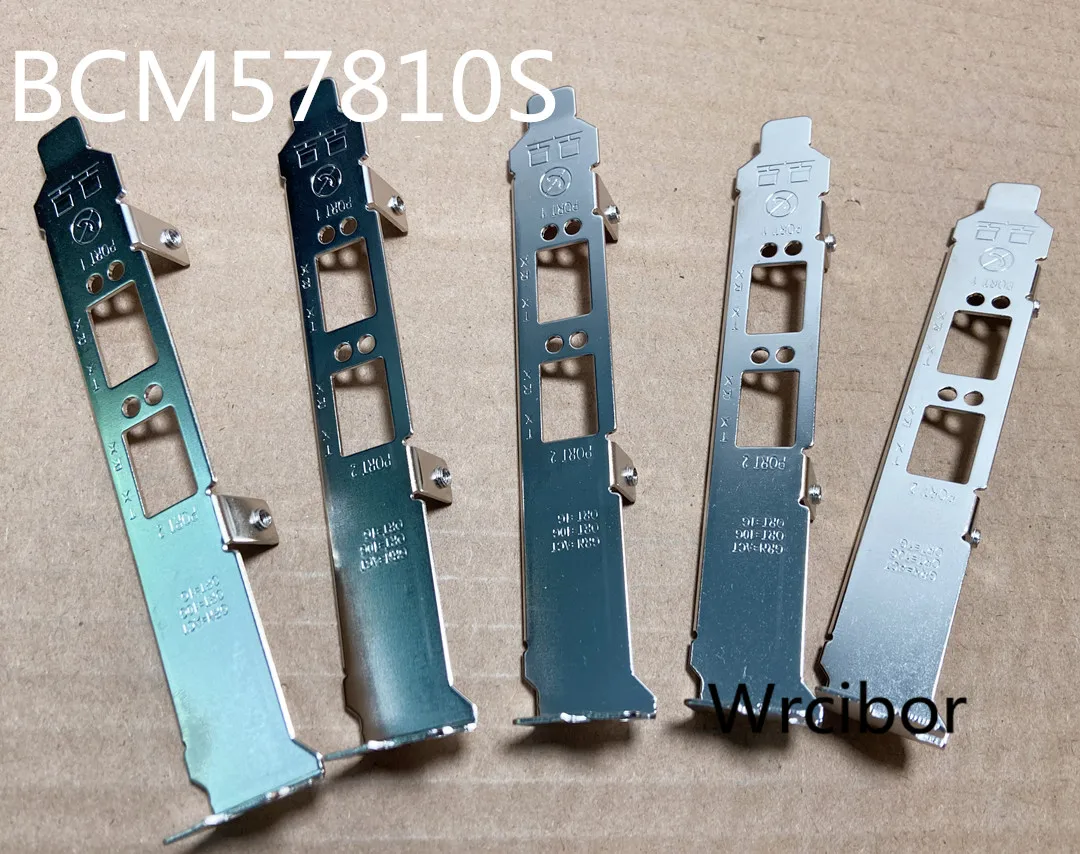 Soporte de perfil de altura completa, accesorio para DELL W1GCR HN10N Broadcom BCM57810S DP 10Gb BASE-T, 5 unidades