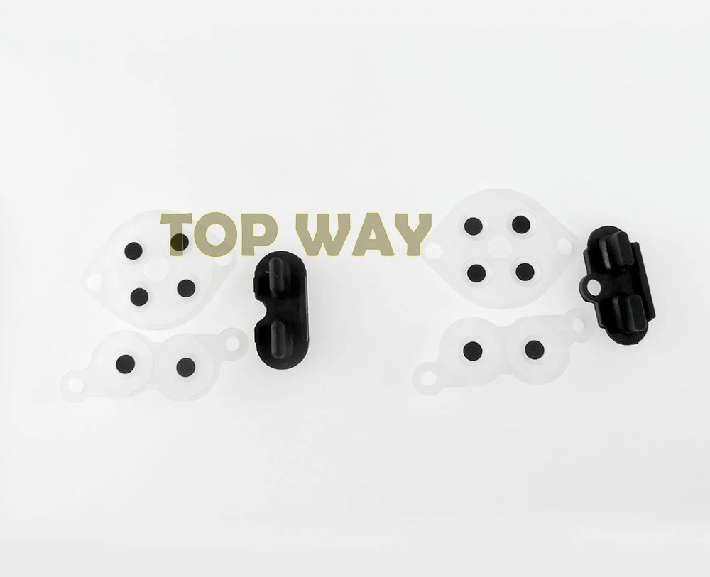 1 Juego de piezas de repuesto de goma adhesiva conductora para Nintendo NES versión NES US/EU JP Joy Pad botón de goma de silicona - imagen 2