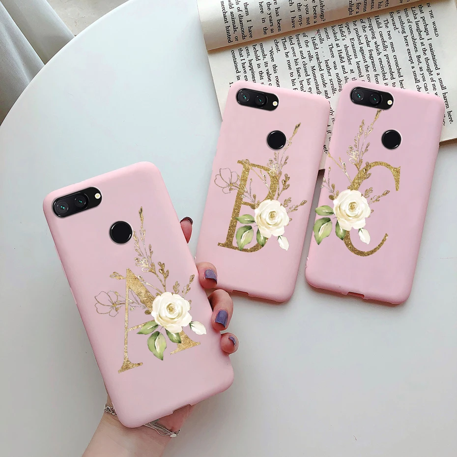 Funda de silicona para Xiaomi mi 8 LITE, carcasa suave con letras bonitas para teléfono Xiaomi mi 8 lite - imagen 2