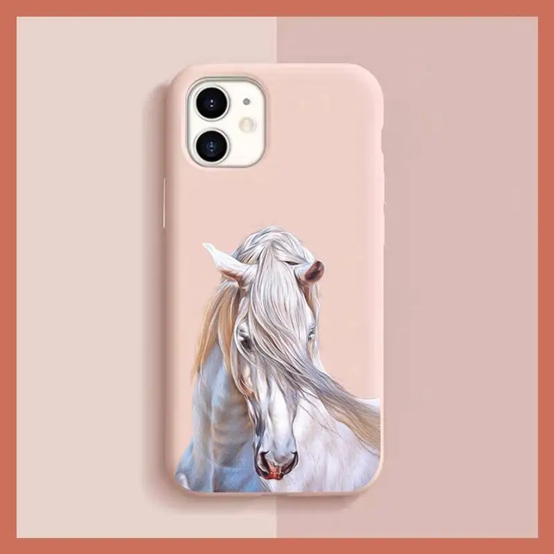 Frederik el gran caballo de belleza funda de teléfono para iphone 13 11 12 mini pro max 7 8 plus 6 6s x xs max xr shell - imagen 4