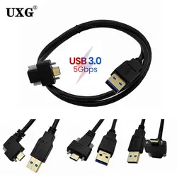 Cable USB-A a USB-C con Bloqueo - Montaje en Panel