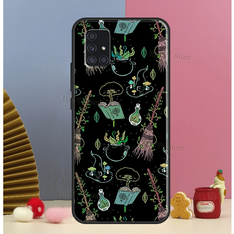 Funda de teléfono de bruja Gótica De Luna oculta para Samsung A71, A51, A41, A31, A11, A12, A32, A52, A72, A20e, A21S, A02S, A10, A40, A50, A70 - imagen 5