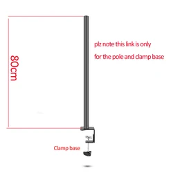 Abrazadera pared 800mm para poste redondo - Acero resistente