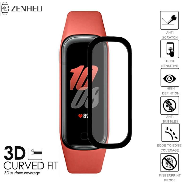 Película protectora suave curvada 3D para Samsung Galaxy Fit 2 Fit2 SM-R220 Protector de pantalla completa - imagen 2