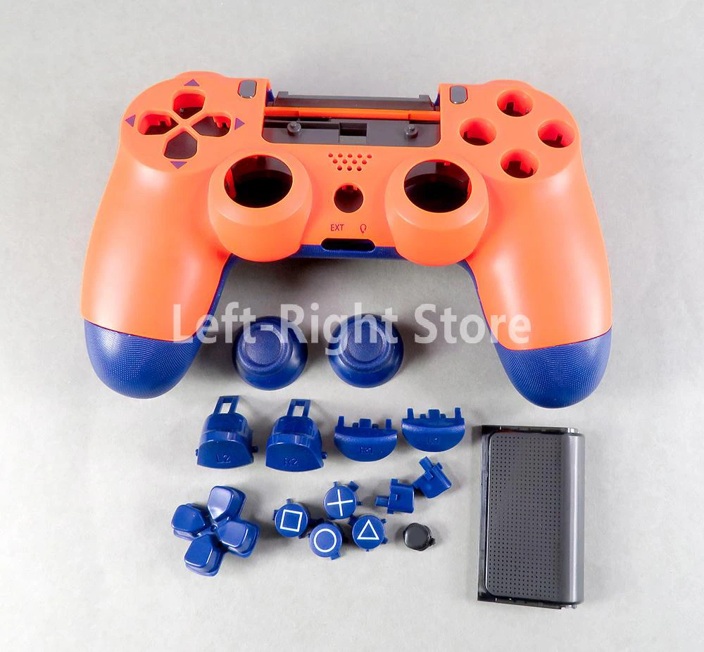 1 Juego de carcasa completa para PS4 versión 5,0 JDS-050 JDS 055 JDM050 controlador de carcasa piezas de repuesto Joystick - imagen 5