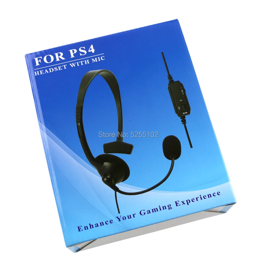 1 Uds auriculares con cable auriculares micrófono para Sony PlayStation 4 PS4 juego con micrófono y Control de encendido/apagado perfecto para Ps4