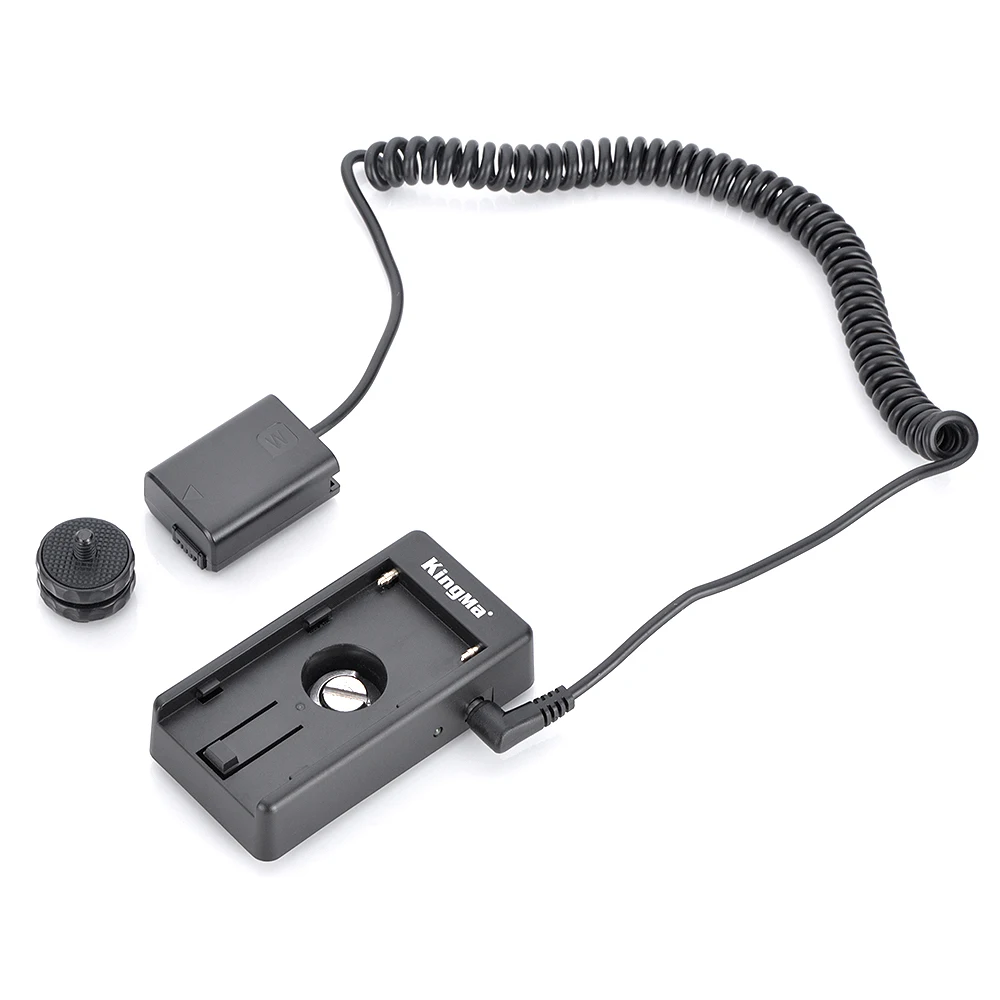 KingMa-batería ficticia de NP-FW50, placa adaptadora de batería de NP-F para Sony ZV-E10, A7M2, A7II, A7S, A7R, A7RII, A6000, A6300, A6400, A6500 - imagen 2